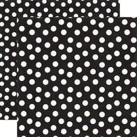 Echo Park - Mouse And Me Collection - 12 x 12 Double Sided Paper - Black Dot