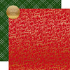 Echo Park - Merry and Bright Collection - Christmas - 12 x 12 Double Sided Paper with Foil Accents - Jolly Words