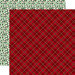 Echo Park - Merry and Bright Collection - Christmas - 12 x 12 Double Sided Paper - Holiday Plaid