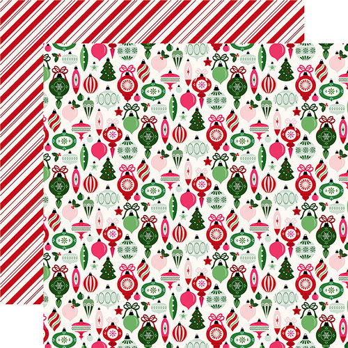 Echo Park - Merry and Bright Collection - Christmas - 12 x 12 Double Sided Paper - Trim The Tree