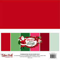 Echo Park - Merry and Bright Collection - Christmas - 12 x 12 Paper Pack - Solids