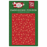 Echo Park - Merry and Bright Collection - Christmas - Embossing Folder - Holly Branch
