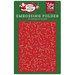 Echo Park - Merry and Bright Collection - Christmas - Embossing Folder - Holiday Flourish