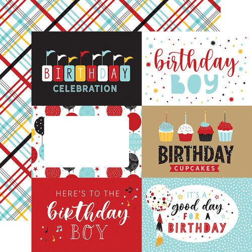 Echo Park - Magical Birthday Boy Collection - 12 x 12 Double Sided Paper - 6 x 4 Journaling Cards