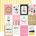 Echo Park - Magical Birthday Girl Collection - 12 x 12 Double Sided Paper - 3 x 4 Journaling Cards