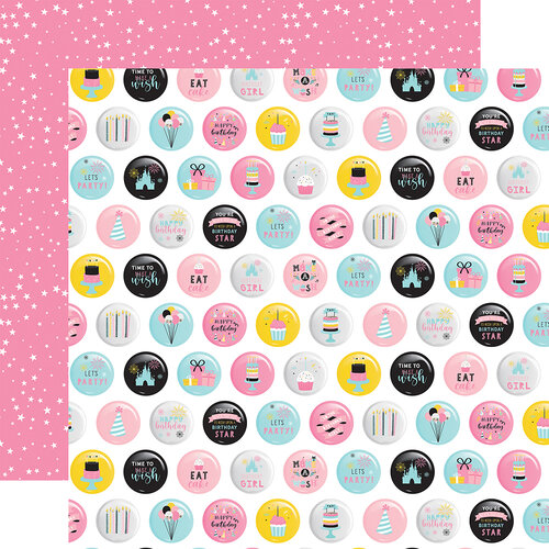 Echo Park - Magical Birthday Girl Collection - 12 x 12 Double Sided Paper - Eat Cake