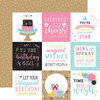 Echo Park - Magical Birthday Girl Collection - 12 x 12 Double Sided Paper - 4 x 4 Journaling Cards