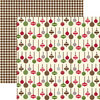 Echo Park - Merry Christmas Collection - 12 x 12 Double Sided Paper - Silver Bells, CLEARANCE