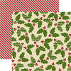 Echo Park - Merry Christmas Collection - 12 x 12 Double Sided Paper - Holly Berry, CLEARANCE