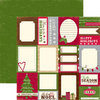 Echo Park - Merry Christmas Collection - 12 x 12 Double Sided Paper - Tis the Season Card, CLEARANCE