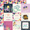 Echo Park - Mermaid Dreams Collection - 12 x 12 Double Sided Paper - 4 x 4 Journaling Cards