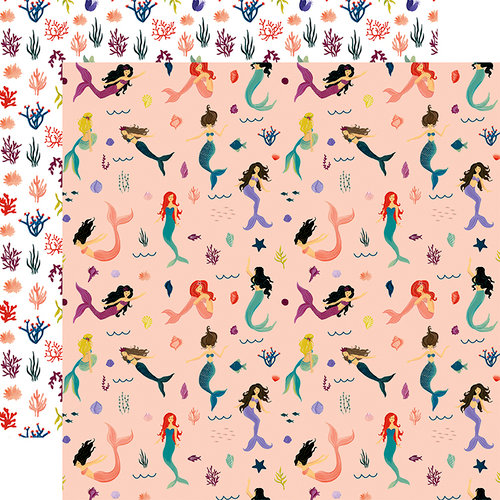 Echo Park - Mermaid Tales Collection - 12 x 12 Double Sided Paper - Mermaid Paradise