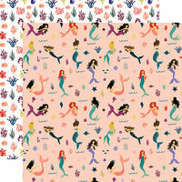 Echo Park - Mermaid Tales Collection - 12 x 12 Double Sided Paper - Mermaid Paradise