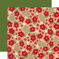 Echo Park - My Favorite Christmas Collection - 12 x 12 Double Sided Paper - Holiday Floral