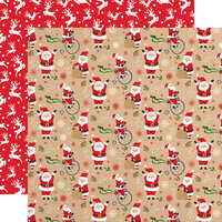 Echo Park - My Favorite Christmas Collection - 12 x 12 Double Sided Paper - Jolly Santa