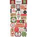 Echo Park - My Favorite Christmas Collection - Chipboard Stickers - Phrases