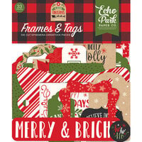 Echo Park - My Favorite Christmas Collection - Ephemera - Frames and Tags