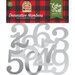 Echo Park - My Favorite Christmas Collection - Silver Foil Decorative Numbers