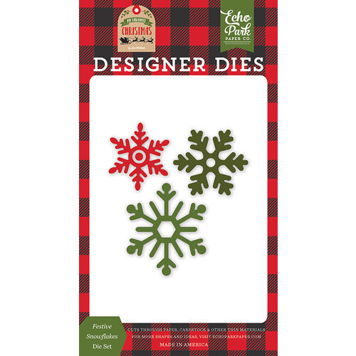 Echo Park - My Favorite Christmas Collection - Designer Dies - Festive Snowflakes