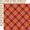 Echo Park - My Favorite Fall Collection - 12 x 12 Double Sided Paper - Fall Plaid