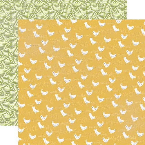 Echo Park - Made From Scratch Collection - 12 x 12 Double Sided Paper - Cheerful Chickens