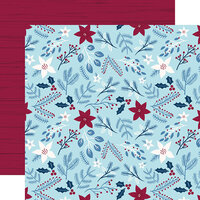 Echo Park - Christmas - My Favorite Winter Collection - 12 x 12 Double Sided Paper - Winter Floral