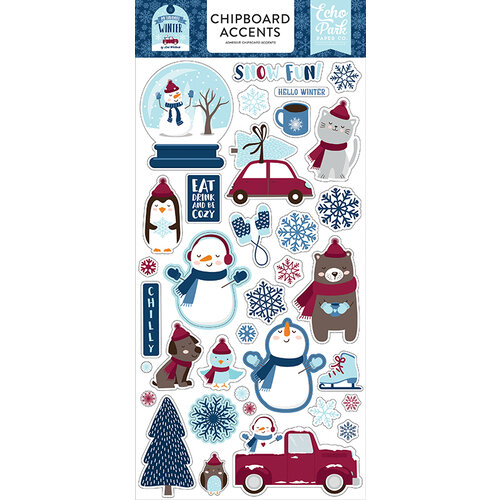 Echo Park - Christmas - My Favorite Winter Collection - Chipboard Stickers - Accents
