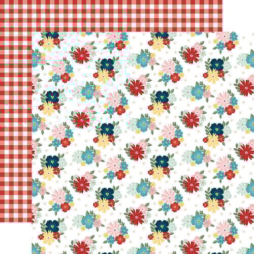 Echo Park - Mom'S Kitchen Collection - 12 x 12 Double Sided Paper - Gathered Floral