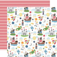 Echo Park - My Little Boy Collection - 12 x 12 Double Sided Paper - Dreaming Of Adventure