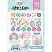 Echo Park - My Little Girl Collection - Adhesive Brads