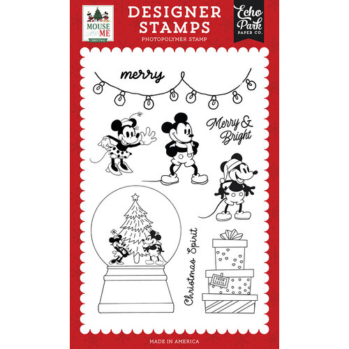 Echo Park - Mouse And Me Christmas Collection - Clear Photopolymer Stamps - Christmas Spirit Echo Park - Mouse And Me Christmas Collection - Clear Photopolymer Stamps - Christmas Spirit
