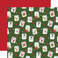 Echo Park - The Magic of Christmas Collection - 12 x 12 Double Sided Paper - Jolly Jars