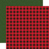 Echo Park - The Magic of Christmas Collection - 12 x 12 Double Sided Paper - Magic of Plaid