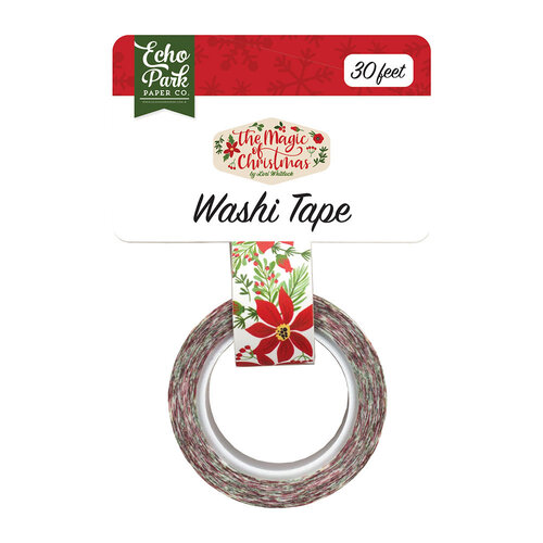 Echo Park - The Magic of Christmas Collection - Washi Tape - Christmas Floral Bunch
