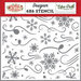 Echo Park - The Magic of Christmas Collection - 6 x 6 Stencils - Blizzard Magic