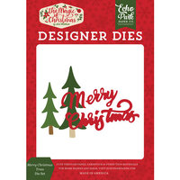 Echo Park - The Magic of Christmas Collection - Designer Dies - Merry Christmas Trees