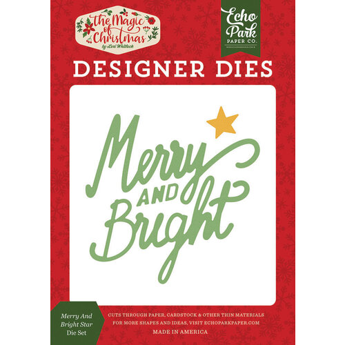 Echo Park - The Magic of Christmas Collection - Designer Dies - Merry and Bright Star