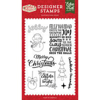 Echo Park - The Magic of Christmas Collection - Clear Photopolymer Stamps - Celebrate December