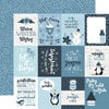 Echo Park - The Magic of Winter Collection - 12 x 12 Double Sided Paper - 3 x 4 Journaling Cards