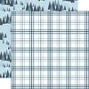 Echo Park - The Magic of Winter Collection - 12 x 12 Double Sided Paper - Cold Plaid