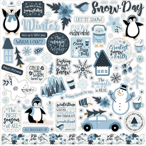 Echo Park - The Magic of Winter Collection - 12 x 12 Cardstock Stickers - Elements