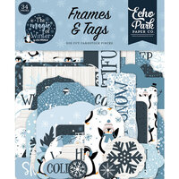 Echo Park - The Magic of Winter Collection - Ephemera - Frames and Tags