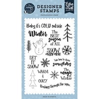 Echo Park - The Magic of Winter Collection - Clear Photopolymer Stamps - Snow Adorable