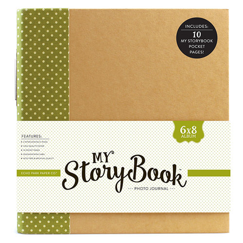 Echo Park - My StoryBook - 6 x 8 Photo Journal - Green Dot