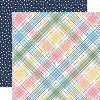 Echo Park - Our Story Matters Collection - 12 x 12 Double Sided Paper - Happy Plaid