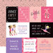 Echo Park - Ballet Collection - 12 x 12 Double Sided Paper - Journaling Cards