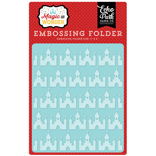 Echo Park - Magic and Wonder Collection - Embossing Folder - Magical Castles