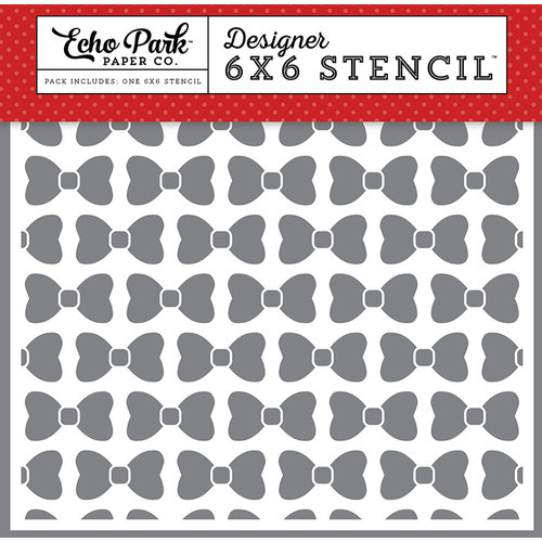 Echo Park - Magic and Wonder Collection - 6 x 6 Stencil - Perfect Bow