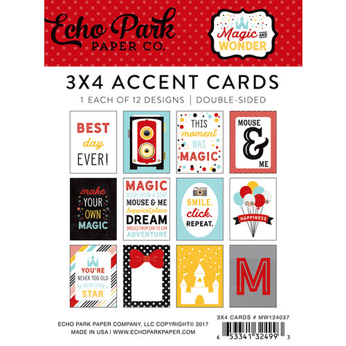 Echo Park - Magic and Wonder Collection - 3 x 4 Pocket Page Cards