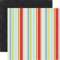 Echo Park - Meow Collection - 12 x 12 Double Sided Paper - Kitty Stripe